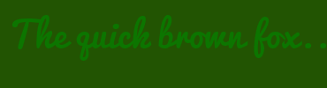 Image with Font Color 0C7500 and Background Color 225402